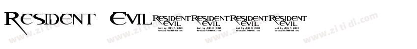 Resident Evil字体转换